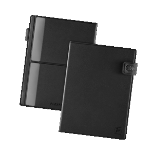 Обложка для паспорта на кнопке, цвет черный