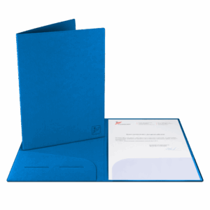 Папка классическая, цвет синий