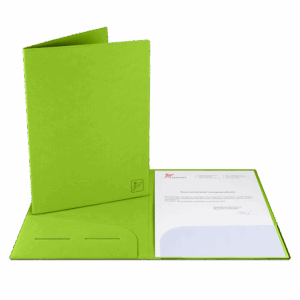 Папка классическая, цвет зеленый