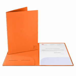 Папка классическая, цвет оранжевый