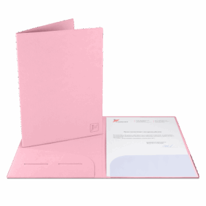 Папка классическая, цвет розовый