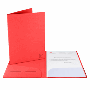 Папка классическая, цвет красный