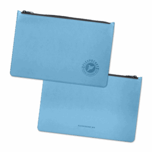 Папка на молнии, цвет голубой