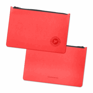 Папка на молнии, цвет красный