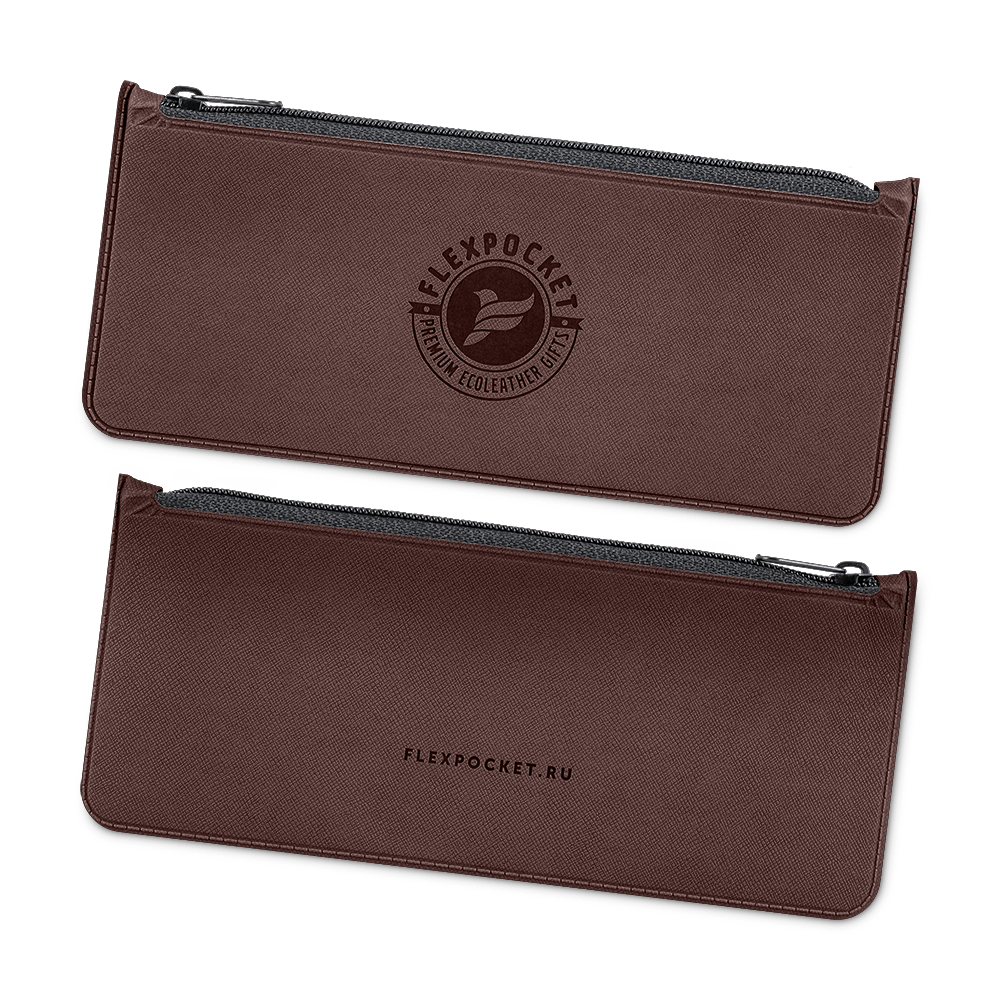 Папка-пенал, цвет коричневый