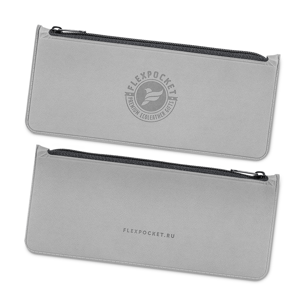 Папка-пенал, цвет светло-серый