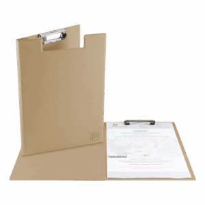 Папка планшет с крышкой, цвет бежевый