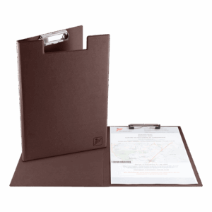 Папка планшет с крышкой, цвет коричневый