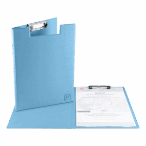 Папка планшет с крышкой, цвет голубой