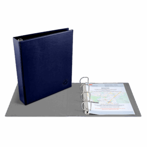 Папка на кольцах, цвет темно-синий Classic