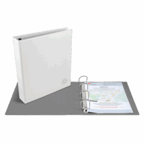 Папка на кольцах, цвет белый Classic