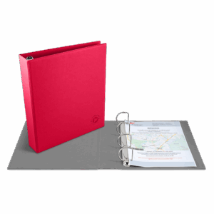 Папка на кольцах, цвет маджента