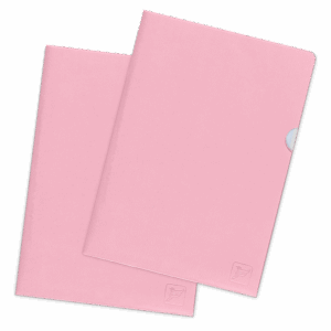 Папка-уголок, цвет розовый