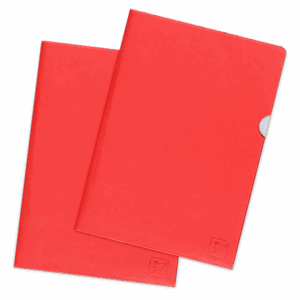Папка-уголок, цвет красный