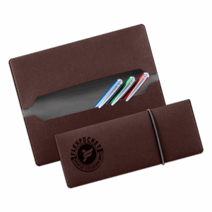 Пенал на резинке, цвет коричневый