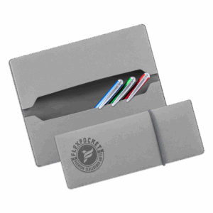 Пенал на резинке, цвет светло-серый