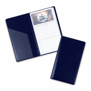 Визитница настольная, цвет темно-синий Classic