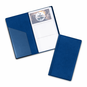 Визитница настольная, цвет темно-синий