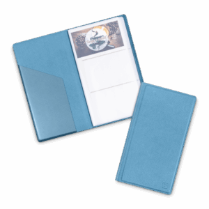 Визитница настольная, цвет голубой
