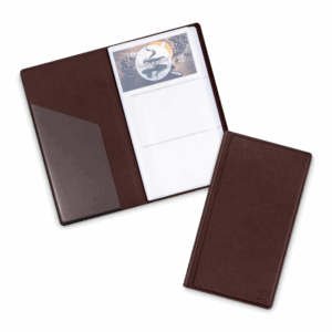Визитница настольная, цвет коричневый