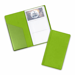 Визитница настольная, цвет зеленый