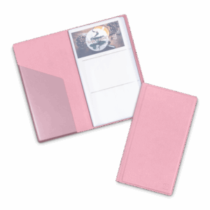 Визитница настольная, цвет розовый