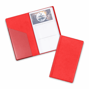 Визитница настольная, цвет красный