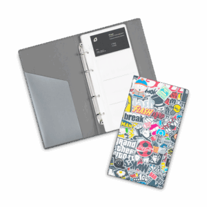 Визитница настольная на кольцах, полноцветная печать