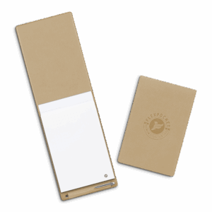 Блокнот B7 с ручкой, цвет бежевый