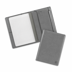 Записная книжка В7 с ручкой, цвет серый classic