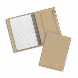 Записная книжка В7 с ручкой, цвет бежевый