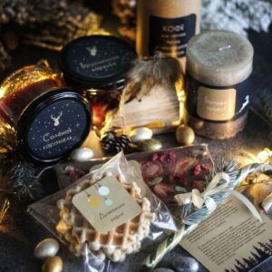 Подарочный набор с гирляндой «Волшебные огни»