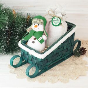 Подарочный набор «Снеговичок в санках»