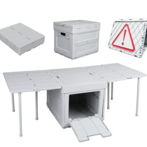 Портативный кемпинг-ящик с столом