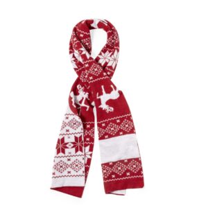 Шарф с новогодним принтом