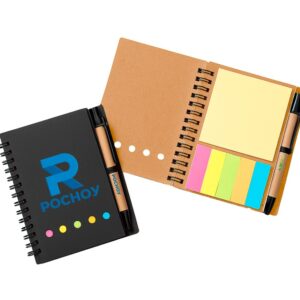 Ежедневник со стикерами и ручкой