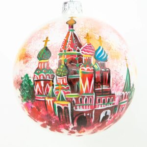 Новогодний ёлочный шарик «Храм Василия Блаженного АРТ»