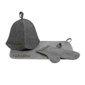 Банный набор (шапка, рукавица, коврик)