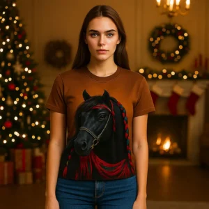 Новогодняя майка с принтом