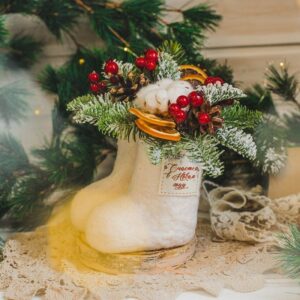 Новогодний декор "Валенки"