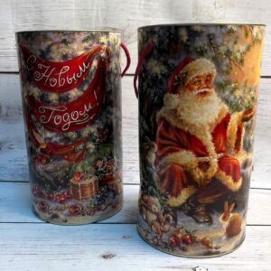 Новогодняя туба Возьми на счастье 12х22 см под 1 кг