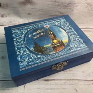 Музыкальная шкатулка из массива «КРЕМЛЬ»