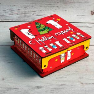 Музыкальная шкатулка створки из ХДФ «МЕДВЕДИКИ»