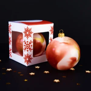 Ёлочный шарик со спиртовыми чернилами