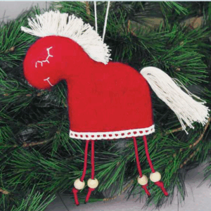 Лошадка из шерсти