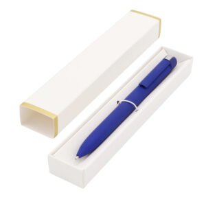 Ручка Espada в коробке Cradle белой с позолотой, синяя