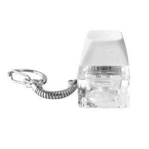 Брелок PUSH ME с LED подсветкой, Белый