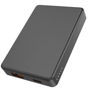 Магнитный внешний аккумулятор Magnetic с беспроводной зарядкой (5W), 5000 Mah, черный - изображение 3