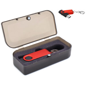 Флешка Twist Color 16 Гб в футляре, красная