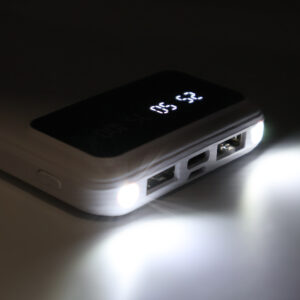 Внешний аккумулятор Dorado 10 000 mAh с фонариком, белый - изображение 4